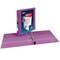 Avery Heavy-Duty View 3 Ring Binder, 1 Inch One Touch Slant Rings, 250-Sheet Capacity, DuraHinge, 1.4 Inch Wide Spine, Customizable Clear Cover and Spine, 1 Orchid Purple Binder (79272)